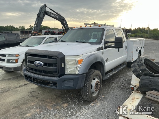 (Moncks Corner, SC) 2011 Ford F450 SD Crew-Cab Service Truck Runs & Moves) (Jump to Start, Check Eng