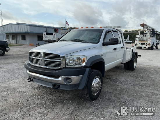 (Tampa, FL) 2009 Dodge Ram 4500 4x4 Crew-Cab Wrecker Truck, Branded Former Police Vehicle and Rebuil