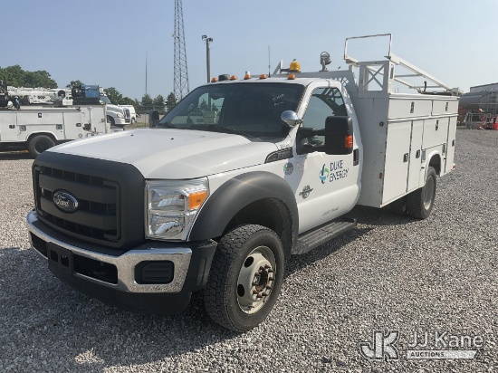(Verona, KY) 2016 Ford F550 4x4 Service Truck, (Duke Unit) Runs & Moves) (All Seller Logos Will Be R