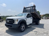 (Villa Rica, GA) 2018 Ford F450 SD Dump Flatbed Truck Runs, Moves & Dump Operates) (Check Engine Lig