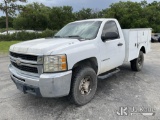(Ocala, FL) 2008 Chevrolet Silverado 3500HD 4X4 Service Truck Runs & Moves) (Minor Body & Paint Dama