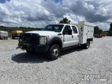 (Villa Rica, GA) 2015 Ford F550 4x4 Crew-Cab Service Truck, (GA Power Unit) Runs & Moves