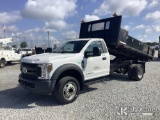 (Villa Rica, GA) 2018 Ford F450 Dump Flatbed Truck Runs & Moves & Bed Operates) (Check Engine Light