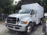 (Villa Rica, GA) 2011 Ford F750 Chipper Dump Truck Not Running Condition Unknown, No Key, Body/Paint