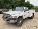 (Memphis, TN) 2001 Dodge RAM 3500 Service Truck, Municipal Owned Runs & Moves) (Jump to Start, Headl