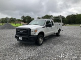 (Newport, TN) 2015 Ford F350 4x4 Extended-Cab Service Truck Runs & Moves) (ABS Light On, Traction Co