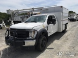 (Mount Airy, NC) 2019 Ford F550 4x4 Extended-Cab Chipper Dump Truck Not Running, Condition Unknown,