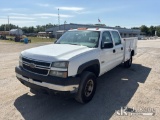(Tampa, FL) 2006 Chevrolet Silverado 3500 Crew-Cab Service Truck Runs & Moves) (Check Engine Light O