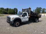 (Chester, VA) 2015 Ford F450 Dump Flatbed Truck Runs, Moves, & Dump Body Operates) (Lift Cylinder Sk