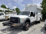 (Villa Rica, GA) 2015 Ford F550 Enclosed High-Top Service Truck, (GA Power Unit) Not Running, Condit