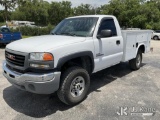 (Ocala, FL) 2006 GMC Sierra 3500 4X4 Service Truck Runs & Moves) (Check Engine Light Is On. Minor Bo