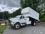 (Wakefield, VA) 2011 Ford F750 Chipper Dump Truck Runs, Moves, & Dump Body Operates) (Service Engine