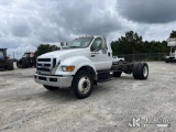 (Villa Rica, GA) 2011 Ford F750 Cab & Chassis Runs & Moves) (ABS Light On, Body Damage) (Seller Stat