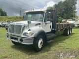 (Florence, SC) 2006 International 7500 Flatbed Truck Runs & Moves) (Engine Surges, Check AC Light On