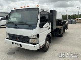 (Tampa, FL) 2007 Mitsubishi Fuso FE85D Tilt Cab Flatbed Truck Runs & Moves)(Unit On Back Does Not Op