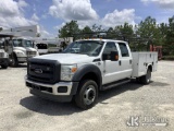 (Villa Rica, GA) 2016 Ford F-450 SD Crew-Cab Service Truck Runs & Moves) (Check Engine Light On, A/C