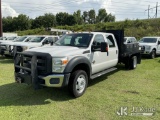 (Florence, SC) 2016 Ford F550 4x4 Crew-Cab Flatbed/Service Truck Runs & Moves