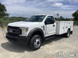 (Villa Rica, GA) 2018 Ford F450 Service Truck Runs) (Does Not Move, Body/Paint Damage) (Seller State