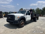 (Villa Rica, GA) 2014 Ford F450 Flatbed Truck Runs & Moves) (Body Damage