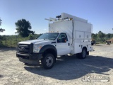 (Villa Rica, GA) 2015 Ford F550 Enclosed High Top Service Truck, (GA Power Unit) Runs & Moves) (Engi