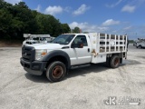 (Chester, VA) 2012 Ford F550 Flatbed Truck Runs & Moves) (Liftgate Operates