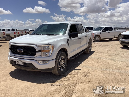 (Midland, TX) 2021 Ford F150 4x4 Crew-Cab Pickup Truck Runs & Moves) (Body Damage