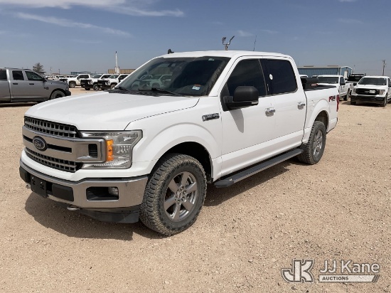 (Midland, TX) 2019 Ford F150 4x4 Crew-Cab Pickup Truck Runs & Moves) (Check Engine Light On, Tractio
