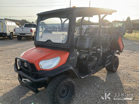 (Waxahachie, TX) 2017 Kubota RTVX1140 All-Terrain Vehicle No Title) (Runs & Moves