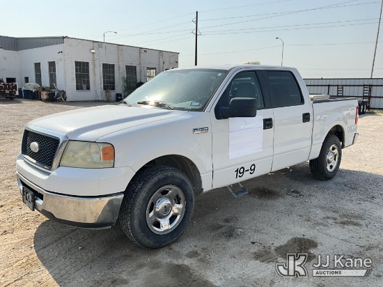 (Kermit, TX) 2008 Ford F150 Crew-Cab Pickup Truck Runs & Moves) (Check Engine Light On, ABS Light On