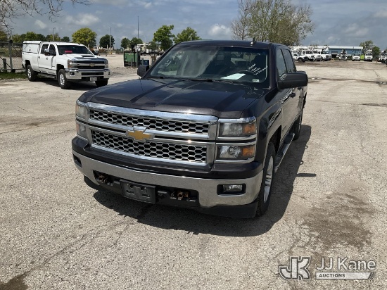 (Kansas City, MO) 2015 Chevrolet Silverado 1500 4x4 Crew-Cab Pickup Truck Runs & Moves)( Check Engin