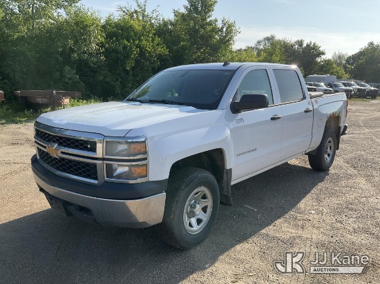 (Des Moines, IA) 2014 Chevrolet Silverado 1500 4x4 Crew-Cab Pickup Truck Runs & Moves) (Seller State