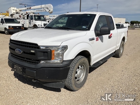 (Waxahachie, TX) 2018 Ford F150 4x4 Extended-Cab Pickup Truck Runs & Moves) (Seller Red Tagged, Body