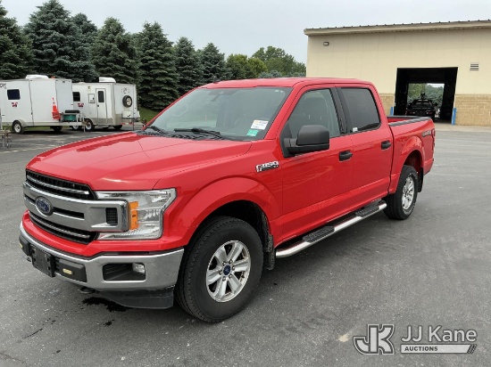 (Maple Lake, MN) 2019 Ford F150 4x4 Crew-Cab Pickup Truck Runs & Move) (Check Engine Light On, Body 