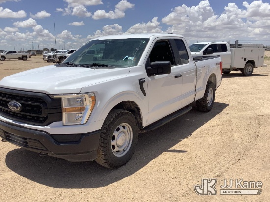 (Midland, TX) 2021 Ford F150 4x4 Extended-Cab Pickup Truck Runs & Moves) (Gear Shifter Damage, Body 