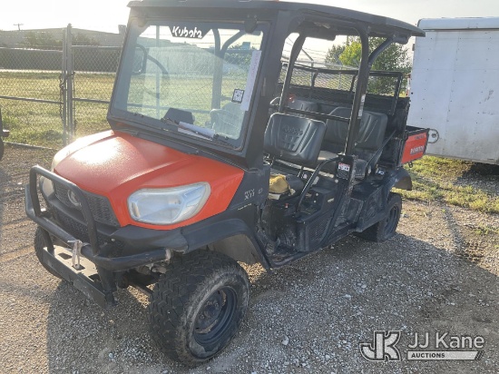(Waxahachie, TX) 2017 Kubota RTVX1140WH All-Terrain Vehicle No Title) (Runs & Moves, No Key,