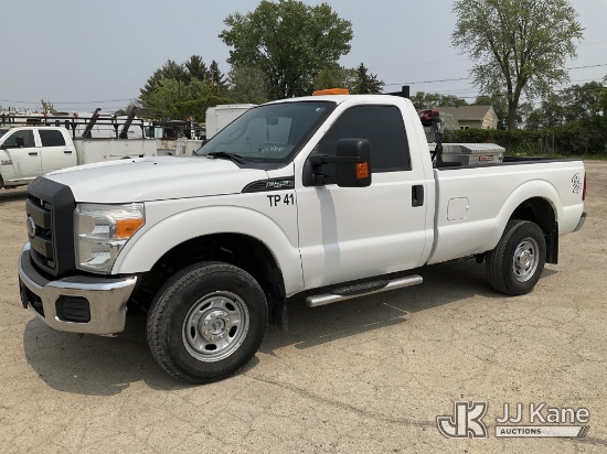 (South Beloit, IL) 2016 Ford F-250 SD 4x4 Pickup Truck Runs & Moves) (Check Engine Light On, Exhaust