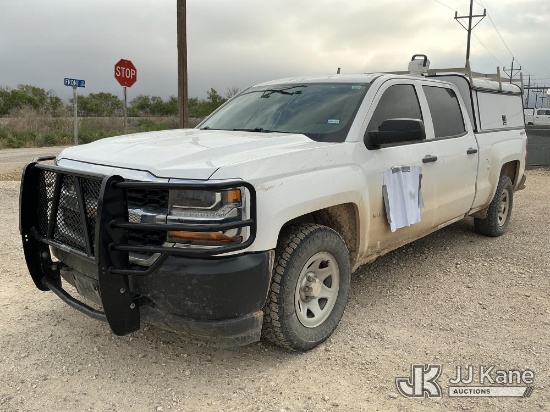 (Roscoe, TX) 2018 Chevrolet Silverado 1500 4x4 Crew-Cab Pickup Truck Runs & Moves