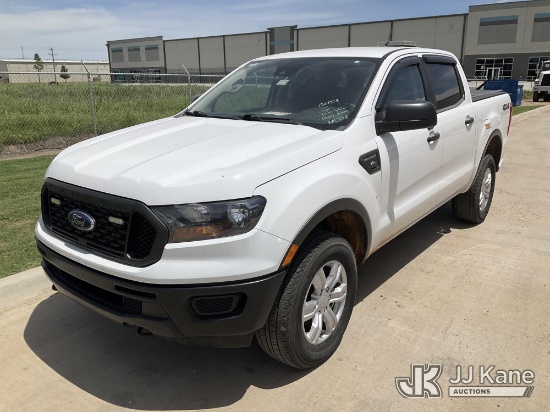 (Oklahoma City, OK) 2020 Ford Ranger 4x4 Crew-Cab Pickup Truck Runs & Moves) (Steering Wheel Locked 