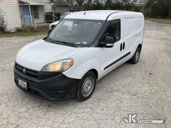 (San Antonio, TX) 2016 RAM PROMASTER CITY Mini Cargo Van Runs & Moves) (Jump To Start, Tire Pressure