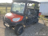 (Waxahachie, TX) 2017 Kubota RTVX1140WH All-Terrain Vehicle No Title) (Runs & Moves, No Key,