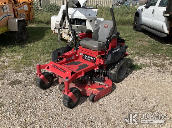 (Waxahachie, TX) 2019 Gravely Pro 44 Zero Turn Riding Mower Not Running, Condition Unknown,