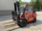 (Saint Charles, IL) 2008 Nissan F04D45V Rubber Tired Forklift, Municipal Owned and Maintained Runs &