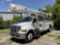 (Des Moines, IA) Altec AM55, Over-Center Material Handling Bucket Truck rear mounted on 2011 Ford F7