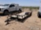 (Odessa, TX) 2001 C&M Trailers Equipment Trailer Missing wheels