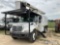 (Houston, TX) HiRanger XT55, Over-Center Bucket Truck mounted behind cab on 2009 International 4300 