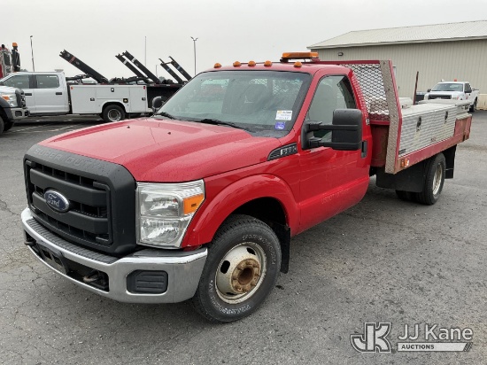 (Maple Lake, MN) 2015 Ford F-350 SD Flatbed/Service Truck, Engine Idle Hours 9451 Runs & Moves