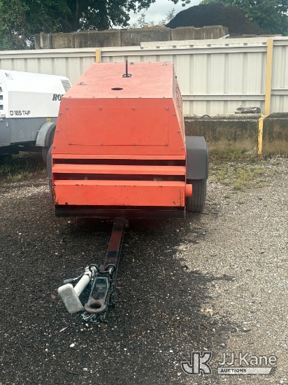 (Southlake, TX) 1999 Gordon Smith 210 JDP Air Compressor, trailer mtd No Title) (Engine Runs, Compre