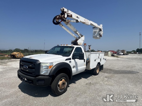 (Hawk Point, MO) Altec AT37G, Articulating & Telescopic Bucket Truck mounted behind cab on 2016 Ford