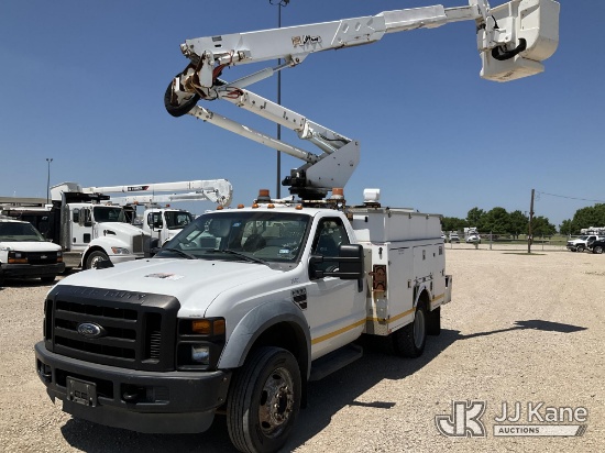 (Waxahachie, TX) Altec AT37G, Articulating & Telescopic Bucket Truck mounted behind cab on 2008 Ford