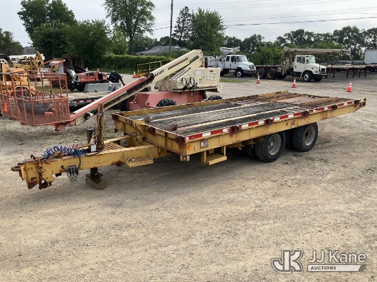 (South Beloit, IL) 1987 Dynaweld 24TTH T/A Tilt Deck Tagalong Equipment Trailer